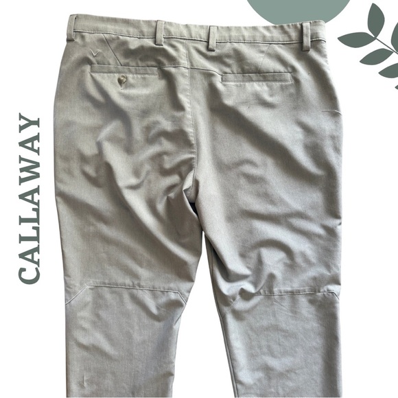 🛍️ 3/$40 Callaway Men’s Golf Pants 38x32 | Light Grey Stretch Performance - Picture 4 of 7
